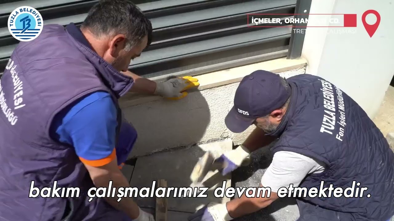 Tuzla Belediyesi Tretuvar Çalışması