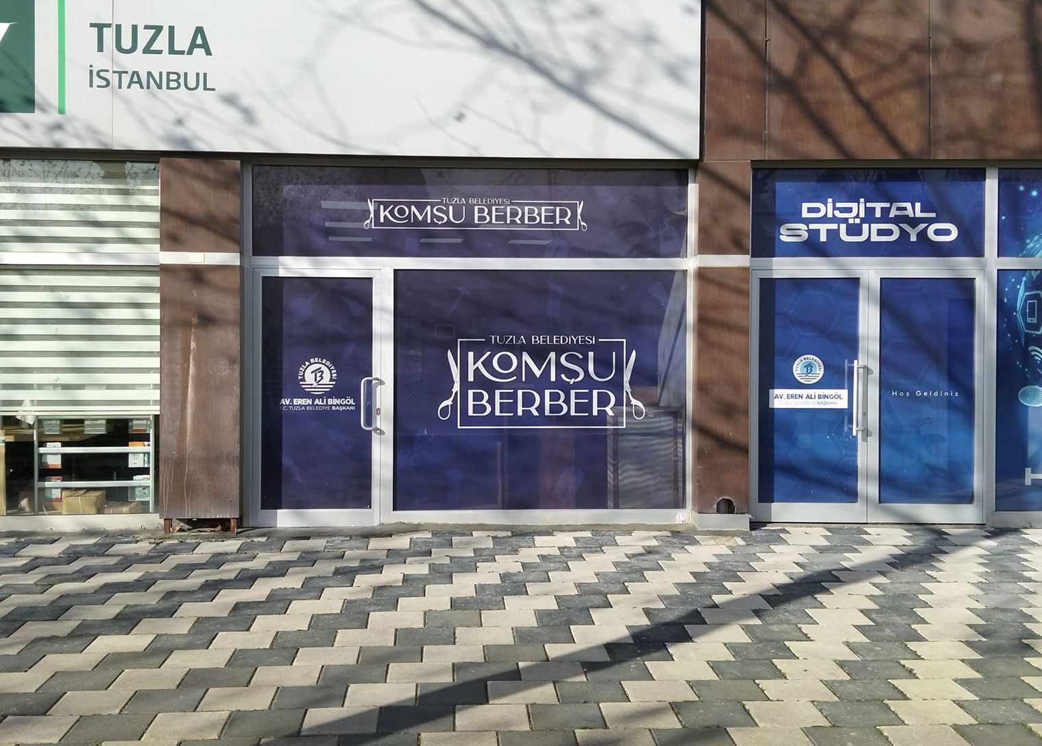 Tuzla Belediyesi’nin ücretsiz berber hizmeti “Komşu Berber” Şelale Park’ta hizmete devam ediyor