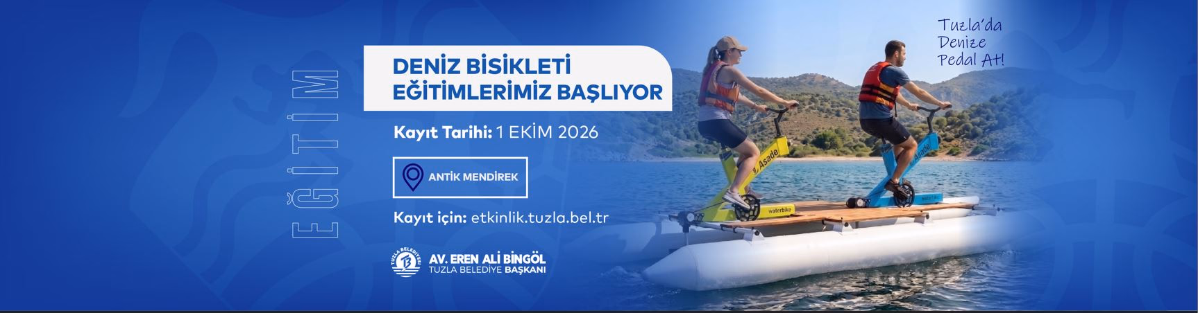 DENİZ BİSİKLETİ EĞİTİMLERİ BAŞLIYOR