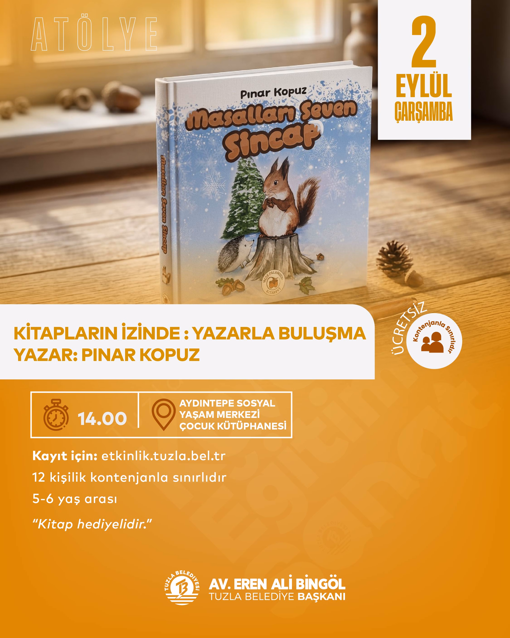 Kitapların İzinde: Yazarla Buluşma / Yazar: Pınar Kopuz