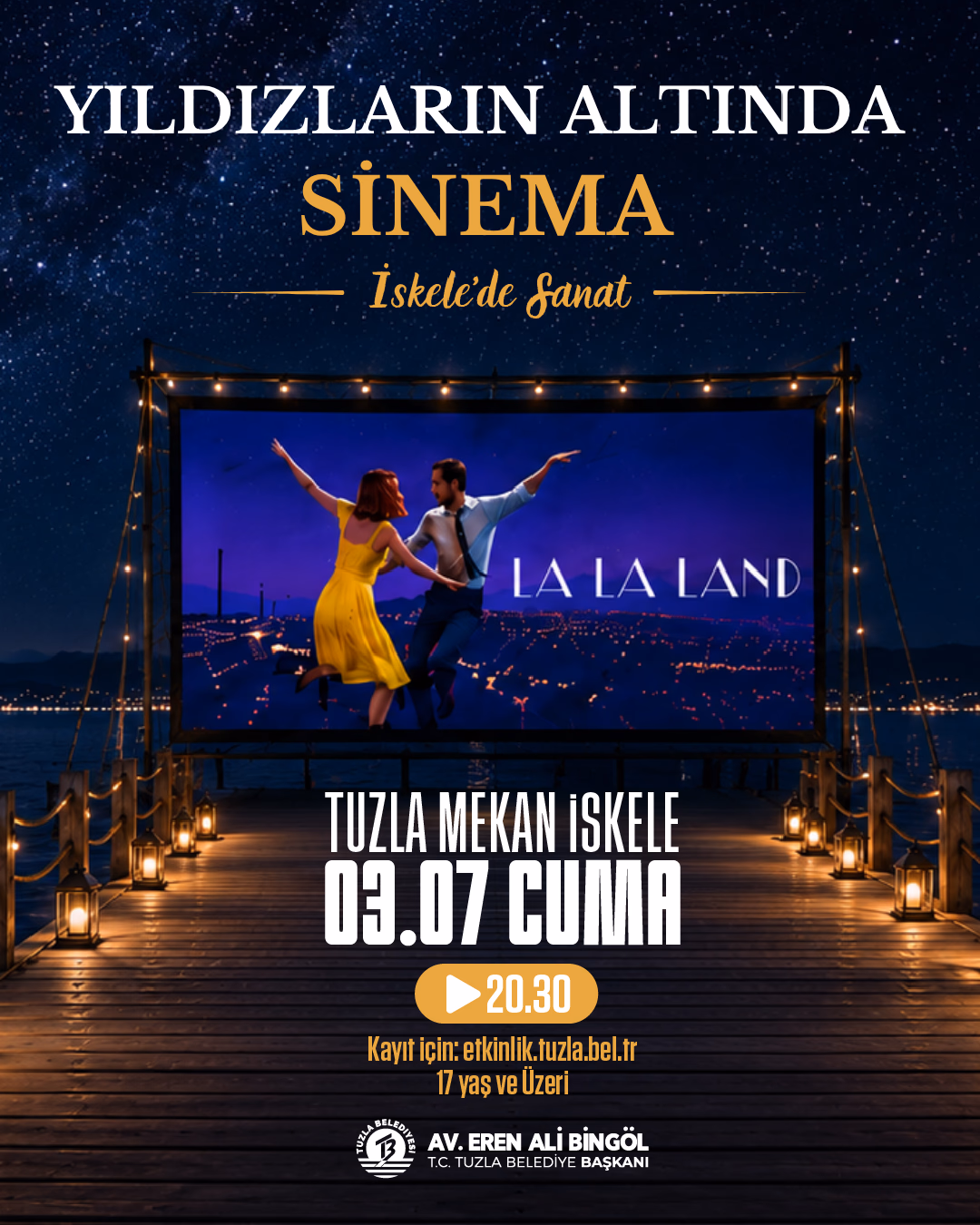 İskele’de Sanat ‘Yıldızların Altında Sinema’ “La La Land”