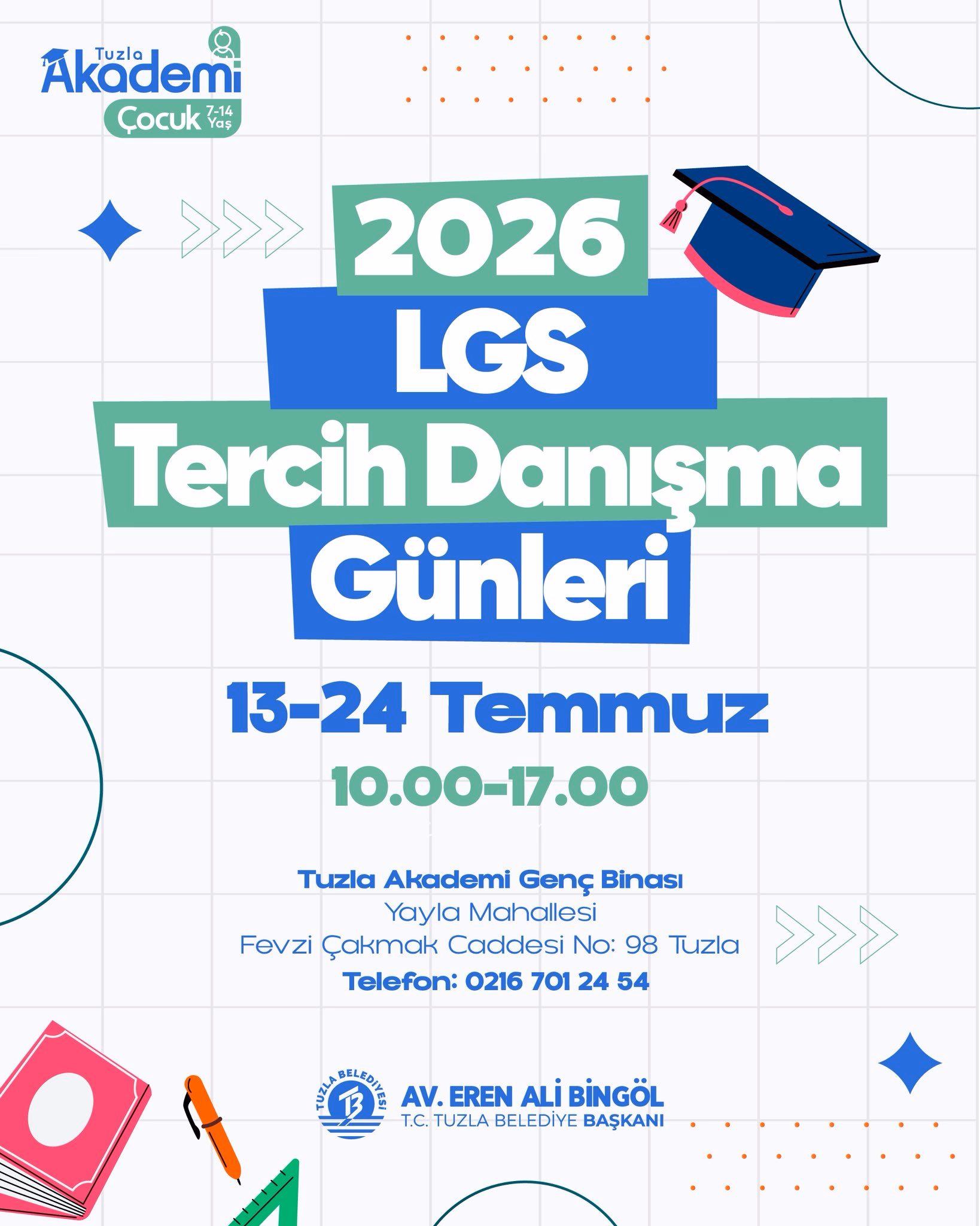Tuzla Belediyesi’nden LGS öğrencilerine tercih desteği - Görsel 1