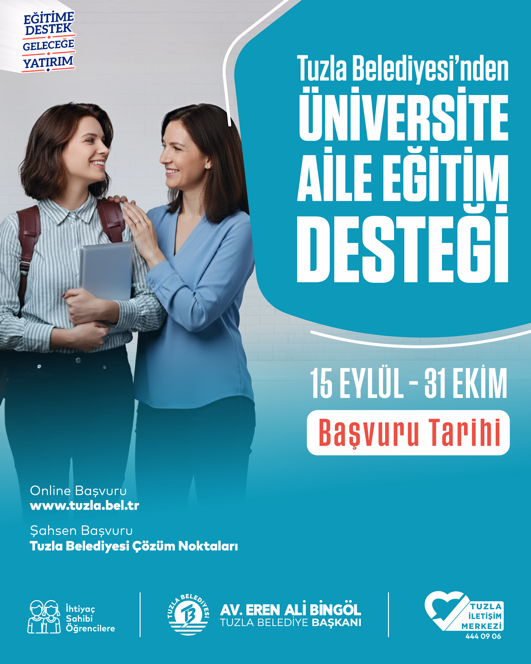 Tuzla Belediyesi’nden üniversiteli gençlerin ailelerine eğitim desteği - Görsel 1