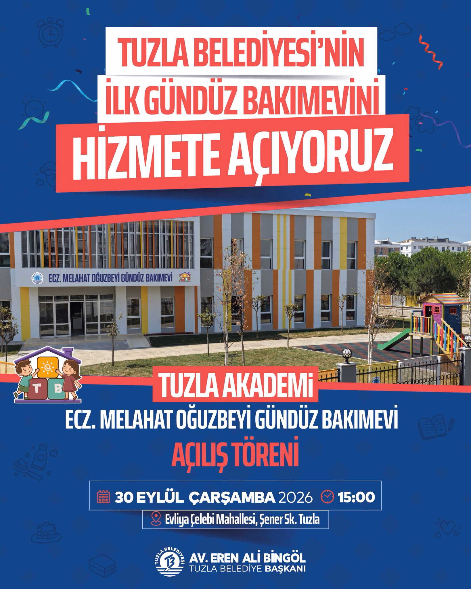 Tuzla Belediyesi’nin ilk gündüz bakımevi açılıyor - Görsel 1