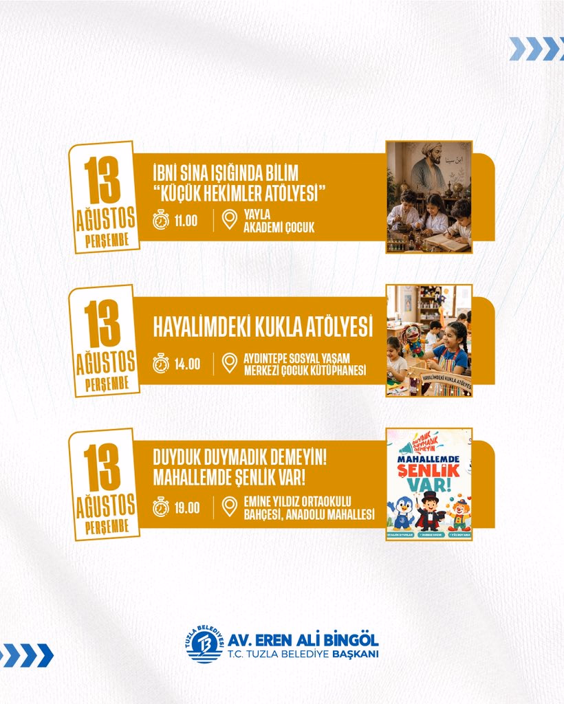 Tuzla’da bu hafta etkinliklerle dolu geçecek - Görsel 2