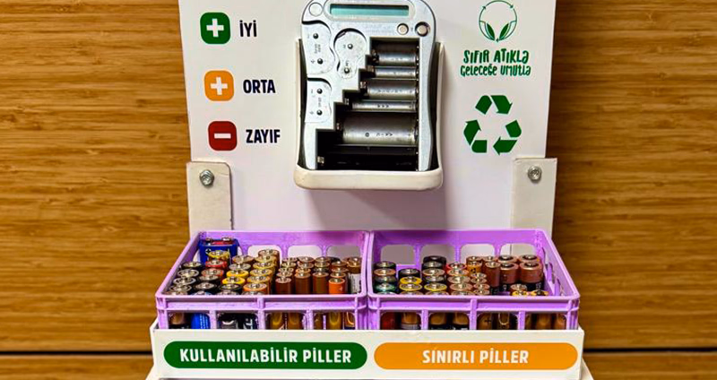Tuzla’da piller ölçülüyor, ayıklanıyor, yeniden değerlendiriliyor