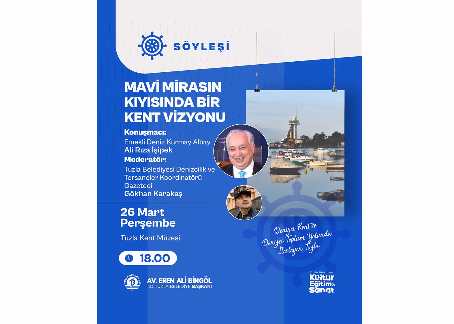 “Mavi Mirasın Kıyısında Bir Kent Vizyonu” söyleşisi düzenlenecek - Görsel 1